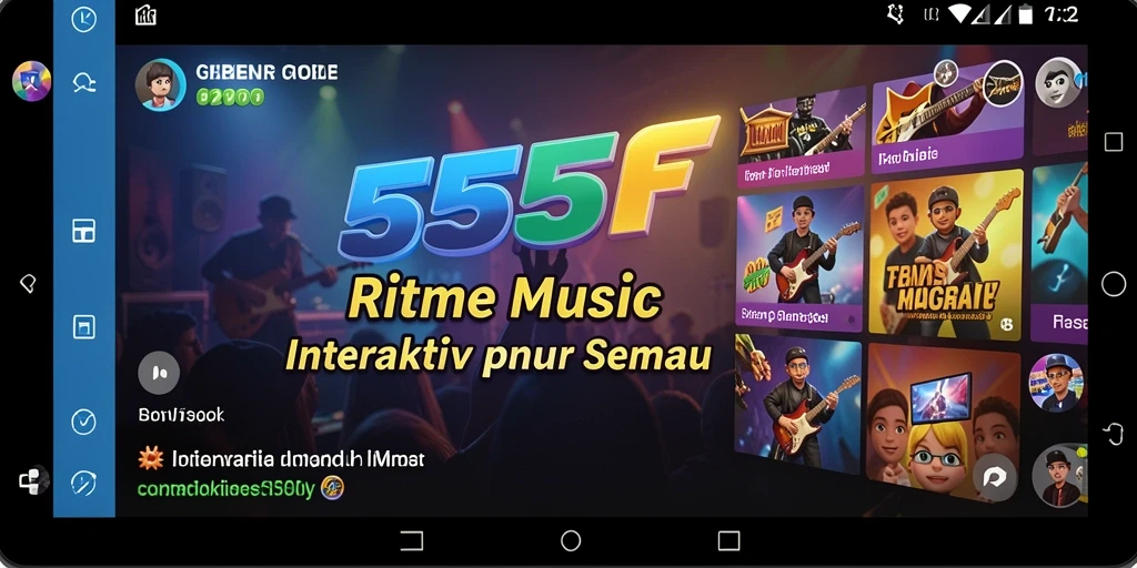 Tampilan gameplay interaktif 555F yang seru dan mengasyikkan.