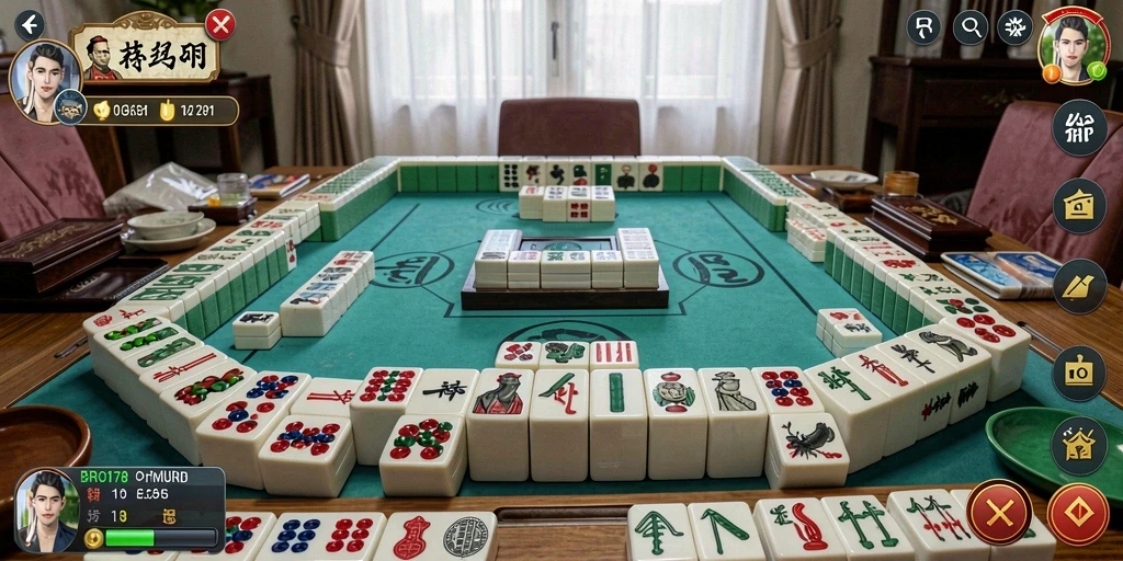 Tampilan menarik dari gameplay Mahjong di BRO178.