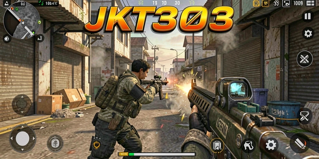 Tampilan gameplay JKT303 dengan aksi menegangkan.