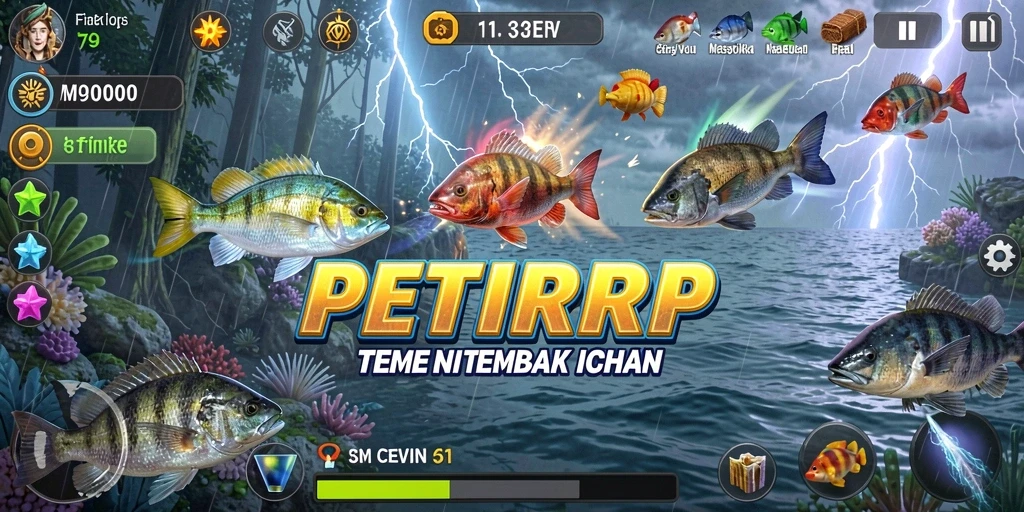 Tampilan gameplay PETIRRP yang penuh warna dan menyenangkan.