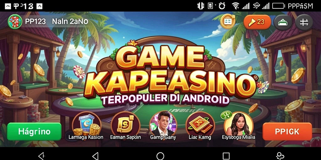 Screenshot gameplay PP123 menampilkan suasana kasino yang seru dan mengasyikkan.