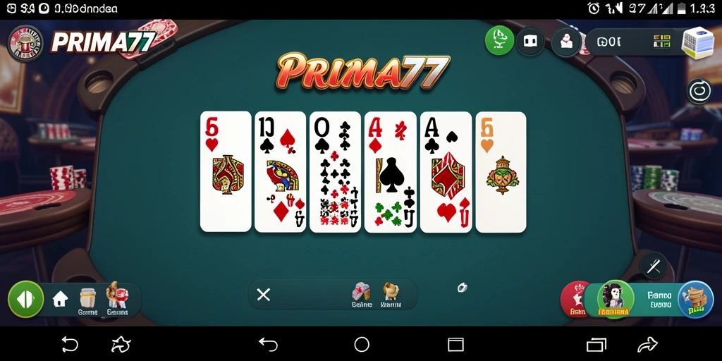Tampilan gameplay domino yang menarik di PRIMA77.