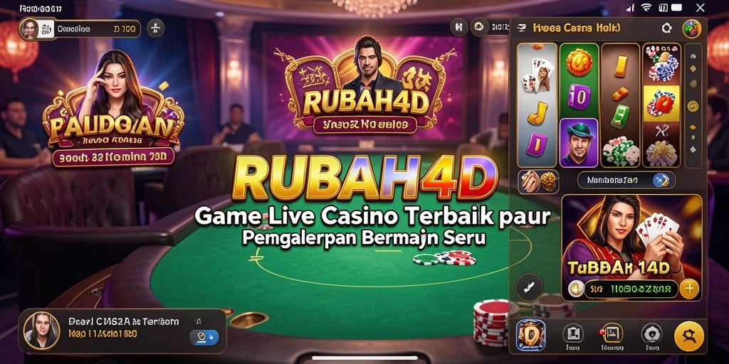 Screenshot RUBAH4D menampilkan suasana permainan Live Casino yang mendebarkan.