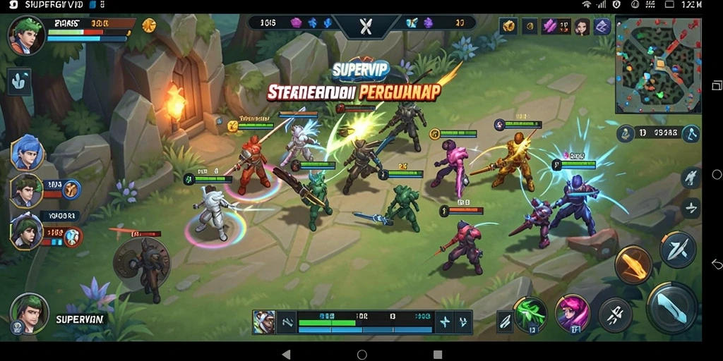 Gameplay SUPERVIP yang seru dan menantang dengan strategi yang mendalam.