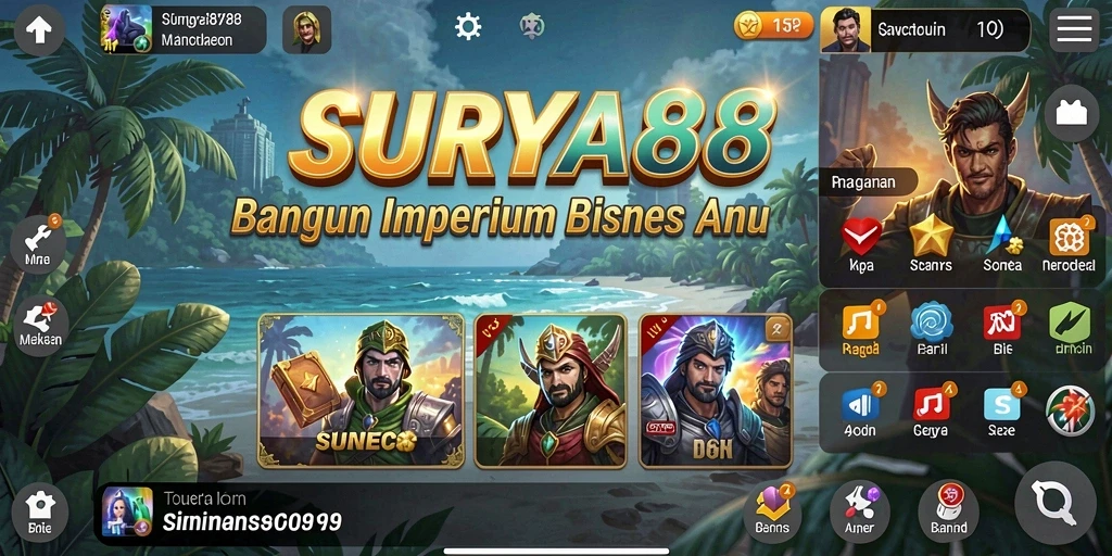 Tampilan gameplay SURYA88 yang menarik dan interaktif.