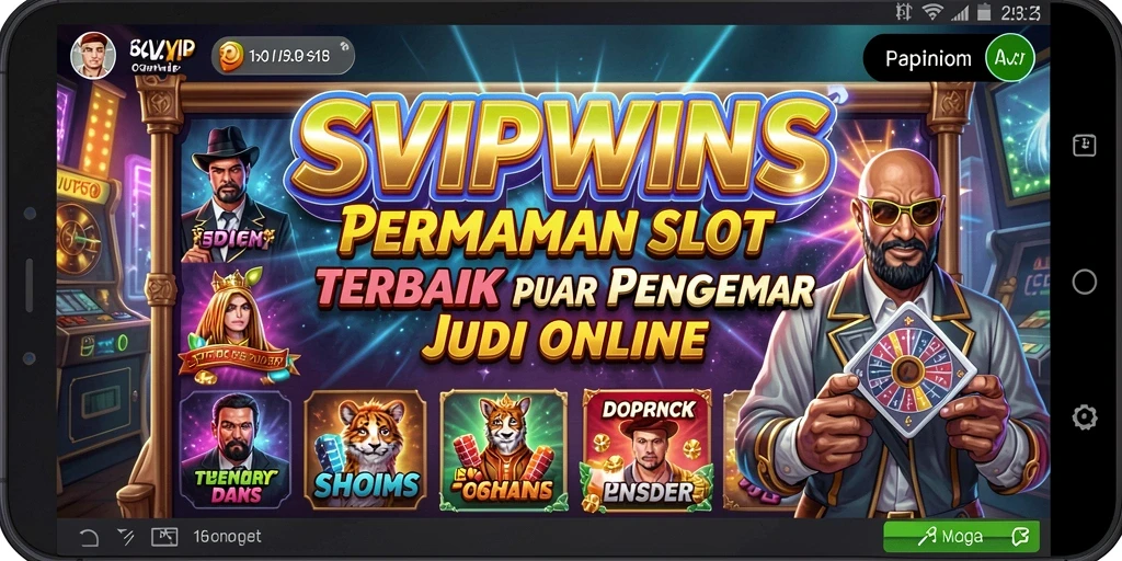 Screenshot tampilan gameplay menarik dari SVIPWINS dengan tema slot yang beragam.