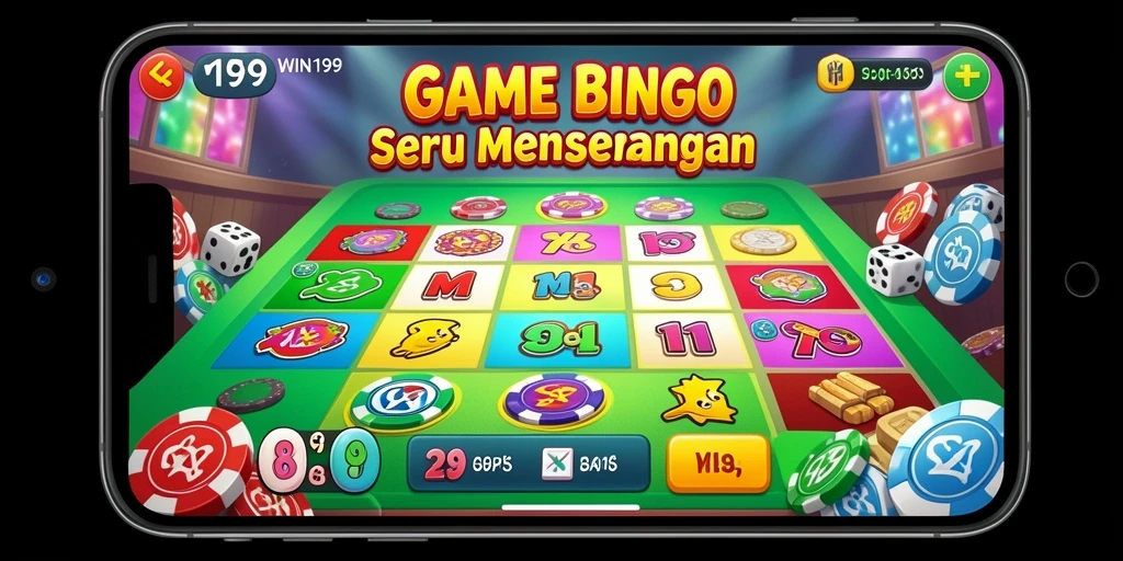 Tangkapan layar gameplay WIN199 menampilkan suasana Bingo yang mendebarkan.