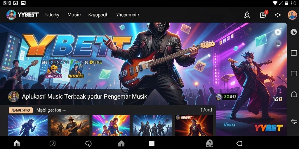 Tampilan gameplay YYBET dengan antarmuka Musik yang intuitif.