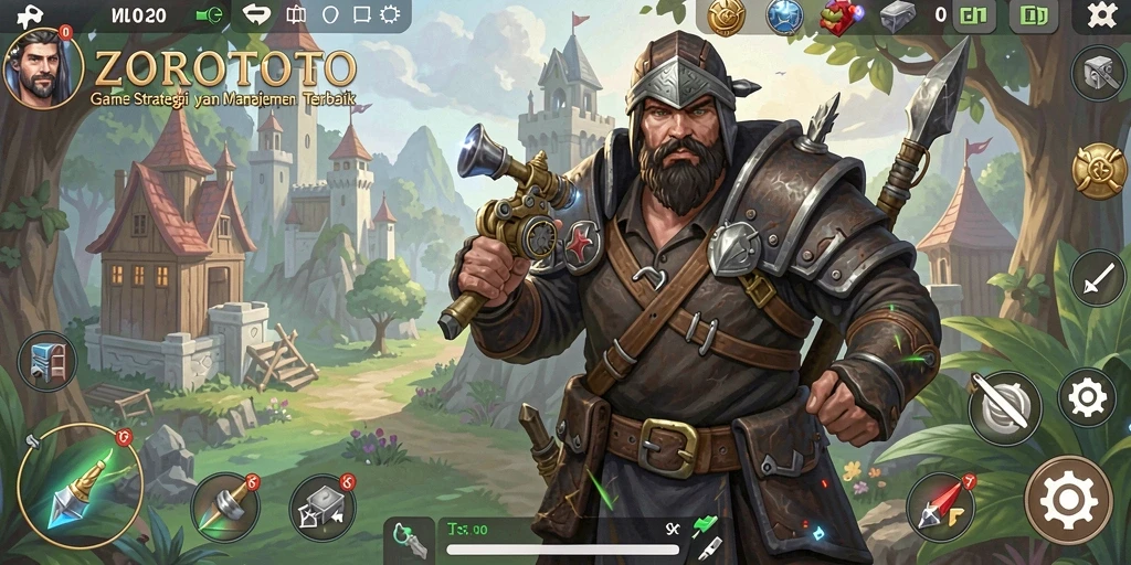 Gameplay ZOROTOTO yang menantang di dunia strategi.